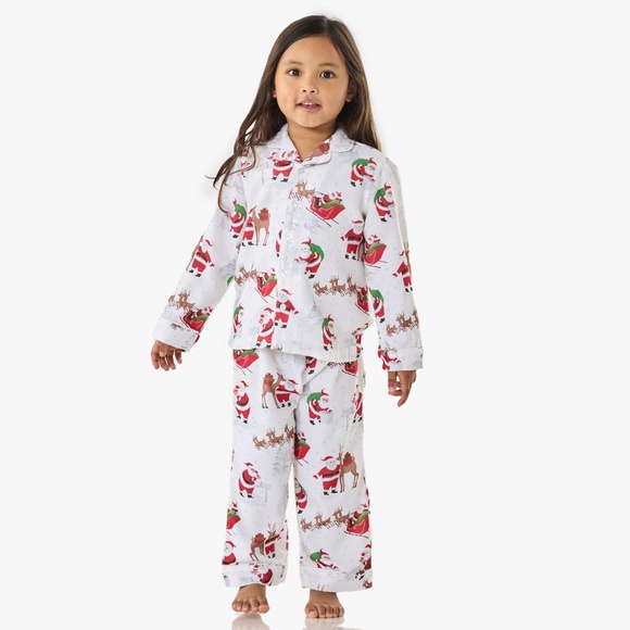 Heritage Santa Flannel Pajama Set - PBK - Picture 1 of 9